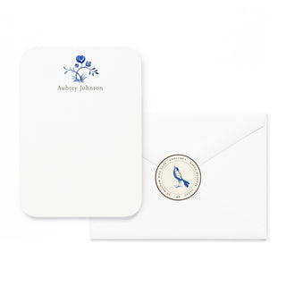 Delftware Flower - Small Note Cards