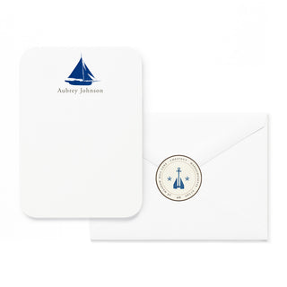 Delftware Sailboat - Small Note Cards