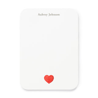 Red Heart - Small Note Cards