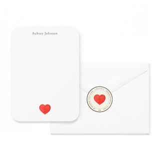 Red Heart - Small Note Cards
