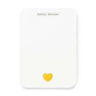 Yellow Heart - Small Note Cards