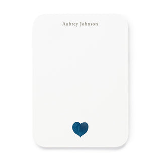 Navy Heart - Small Note Cards