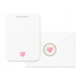 Pink Heart - Small Note Cards