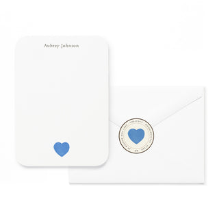 Cerulean Heart - Small Note Cards