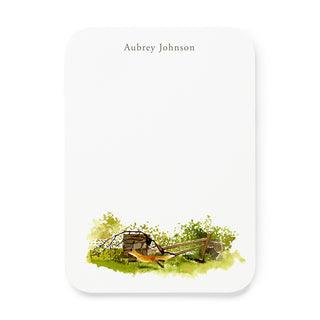 Fox and Fence - Small Note Cards