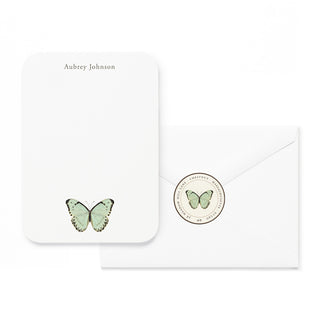 Mint Butterfly - Small Note Cards