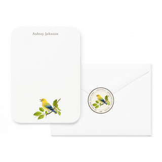 Warbler Songbird - Small Note Cards