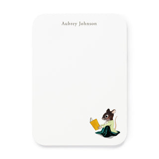 Reading Mouse - Small Note Cards