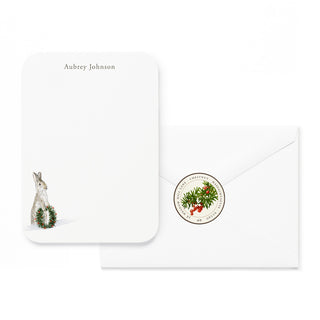 Bunny Wreath - Small Note Cards