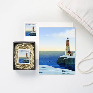 Coastal Christmas - Card and Address Label Set