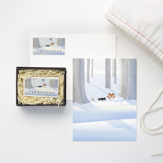 Winter Fun - Card and Address Label Set