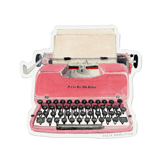 Retro Typewriter - Vinyl Sticker
