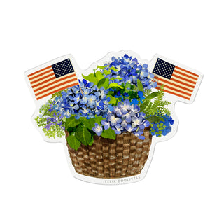 Hydrangea Basket - Vinyl Stickers