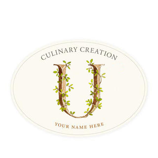 Ivy Monogram - Oval Kitchen Labels