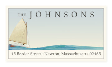Yachting - Panoramic Return Address Labels