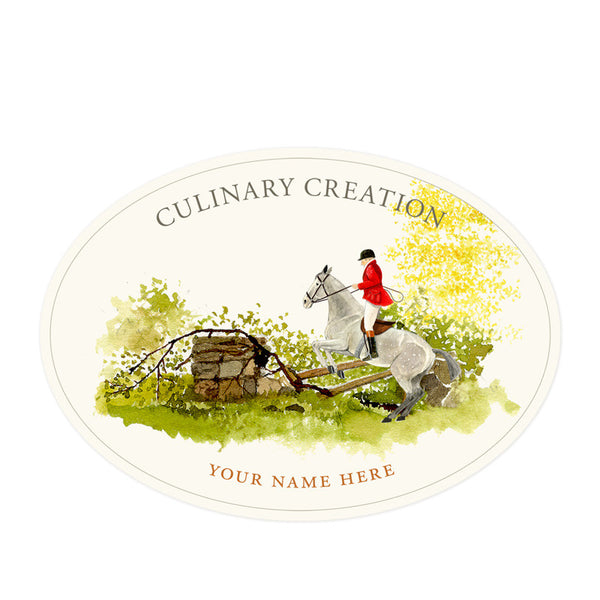 Over the Fence - Oval Kitchen Labels