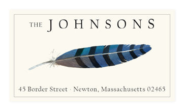 Blue Jay - Panoramic Return Address Labels