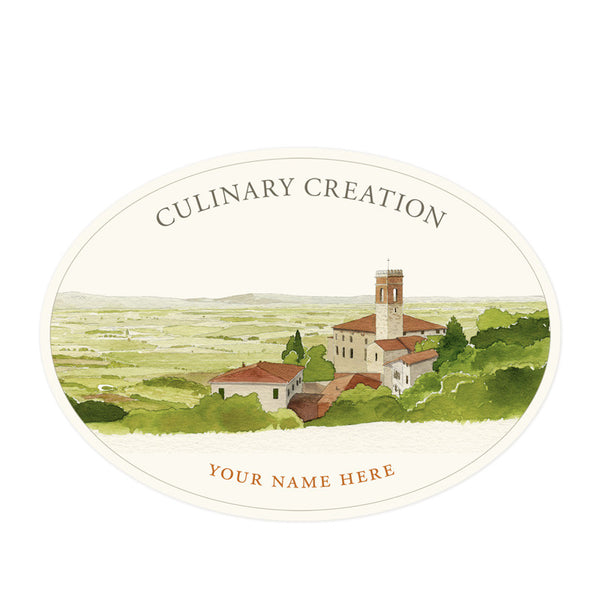 Italian Villa - Oval Kitchen Labels