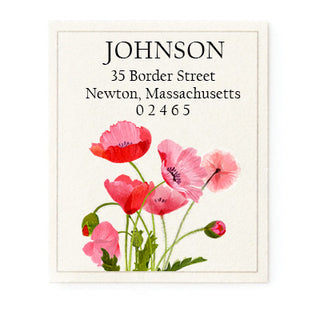 Poppies - Return Address Labels