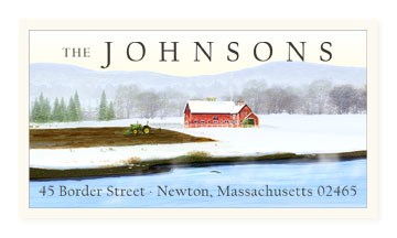 Peace On Earth - Panoramic Return Address Labels