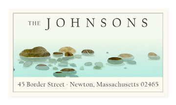 River Stones - Panoramic Return Address Labels