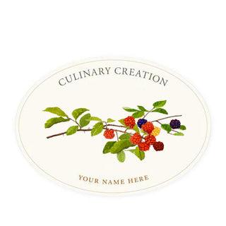 Sunberries - Oval Kitchen Labels