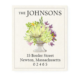 Succulent Bouquet - Return Address Labels