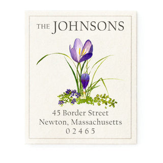 Grape Crocus - Return Address Labels