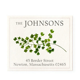 Maidenhair Fern - Return Address Labels