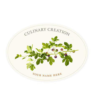 Fig Branch - Oval Kitchen Labels