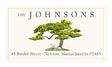 Green Peace - Panoramic Return Address Labels