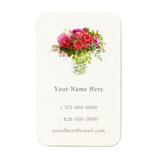 Red Bouquet - Personal Calling Cards