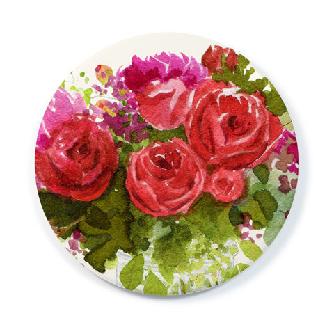 Red Bouquet - Pocket Mirror