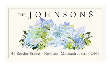 Misty Blues - Panoramic Return Address Labels