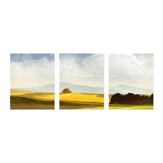 Golden Field - Art Print Triptych