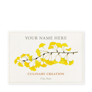 Golden Ginkgo - Canning Labels