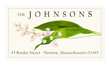 Blush Lily - Panoramic Return Address Labels