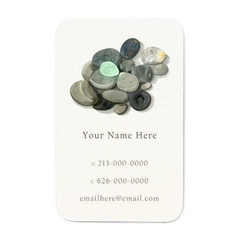 Sea Glass and Stones - Personal Calling Cards