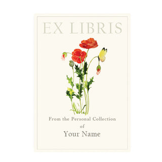 Poppy and Butterfly - Bookplates