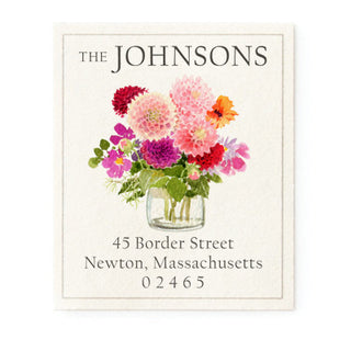 Autumn Dahlias - Return Address Labels