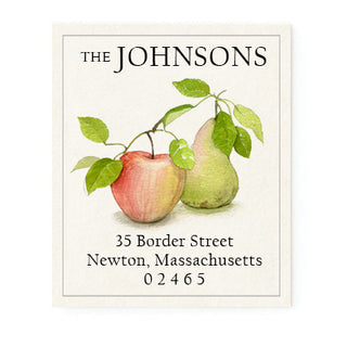 Apple and Pear - Return Address Labels