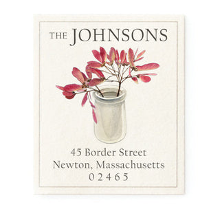 Maple Red - Return Address Labels
