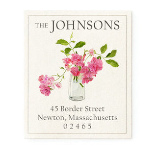 Wild Roses - Return Address Labels