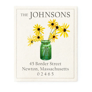 Black Eyed Susan - Return Address Labels