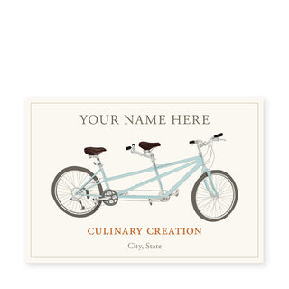 Turquoise Tandem - Canning Labels