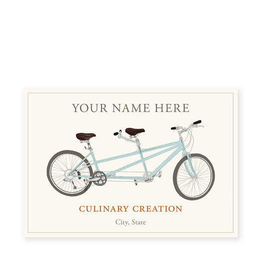 Turquoise Tandem - Canning Labels