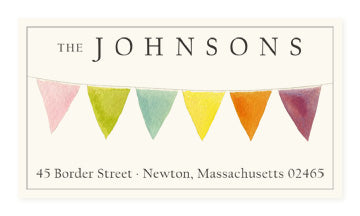 Bunting - Panoramic Return Address Labels