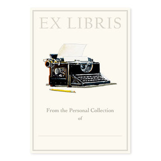 Vintage Typewriter - Large Bookplates
