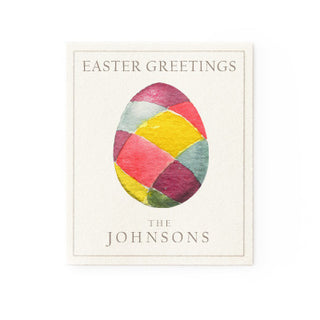 Plaid Easter Egg - Word Play Labels