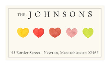 Heartfelt - Panoramic Return Address Labels
